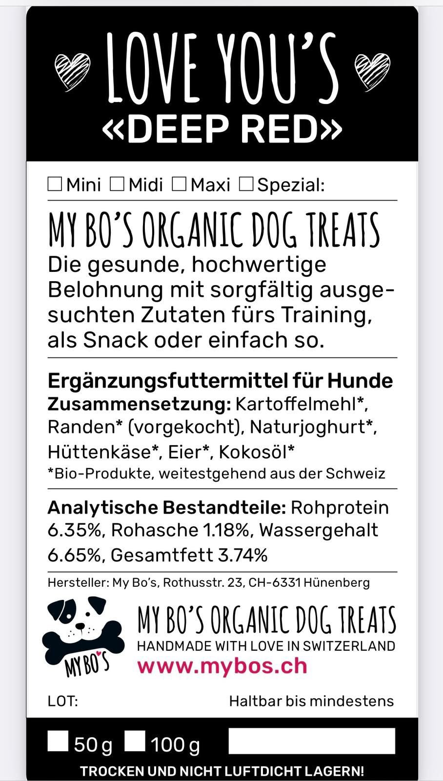 grosses Maxiherz im Valentins-Organzasäckchen