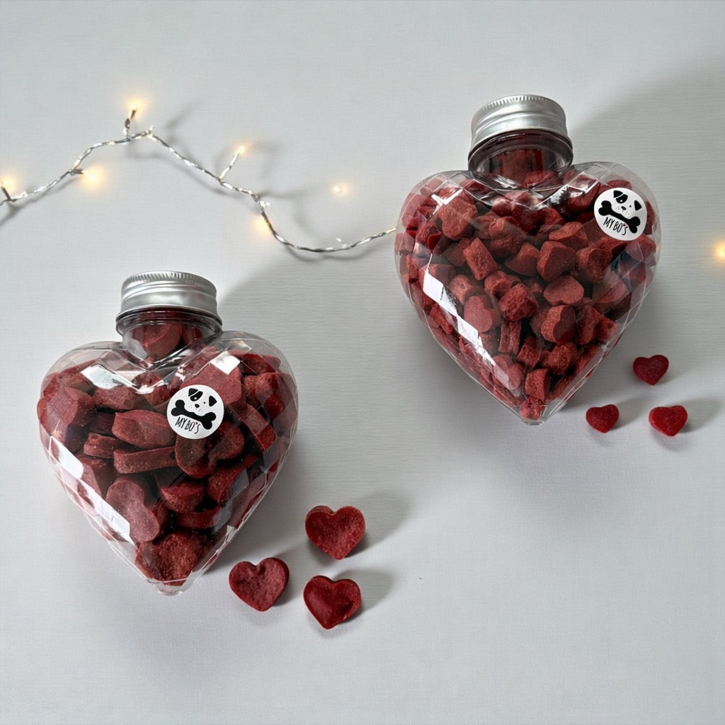 gefülltes Herz (100gr Herzen / Deep Red)