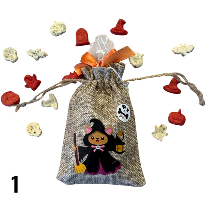 Halloween 🎃 Jutebeutel mit 50 Gramm Halloweenleckerlies