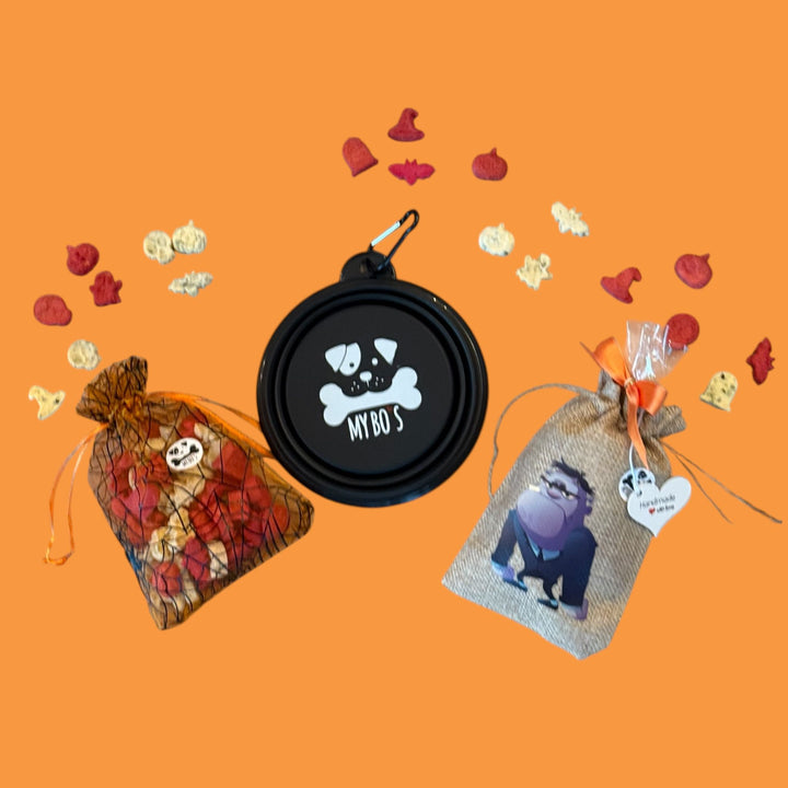 Halloween 🎃 Bundle: 1 Organzasäckchen und 1 Jutebeutel je 50 gr.