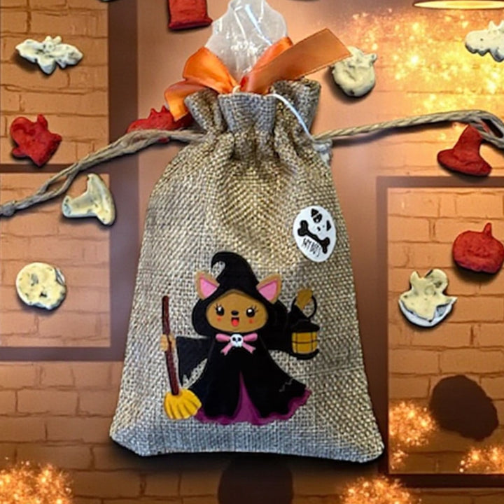 Halloween 🎃 Jutebeutel mit 50 Gramm Halloweenleckerlies
