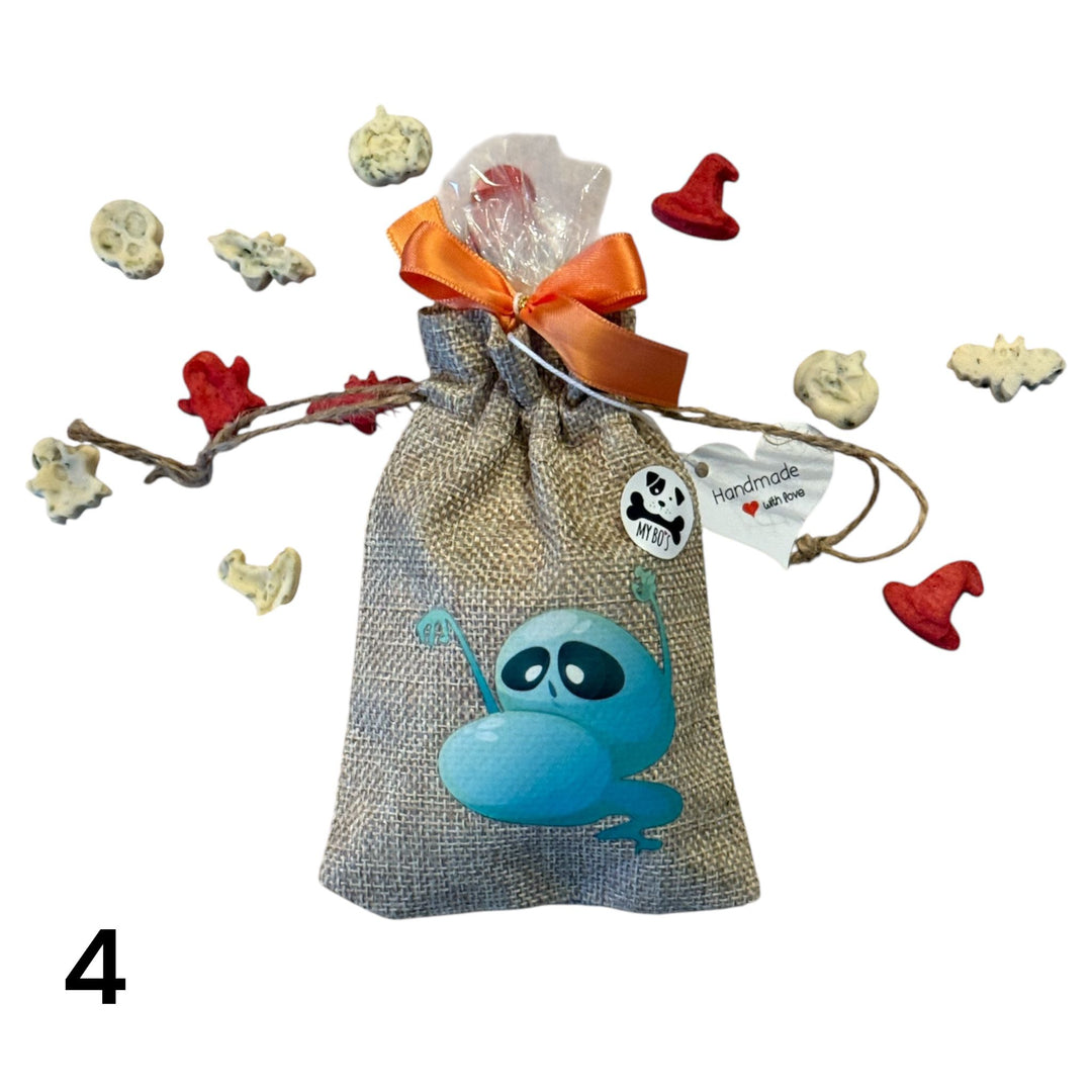 Halloween 🎃 Jutebeutel mit 50 Gramm Halloweenleckerlies